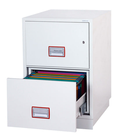 PHOENIX EXCEL FIREFILE SAFE FS2242K 2 DRAWER CABINET