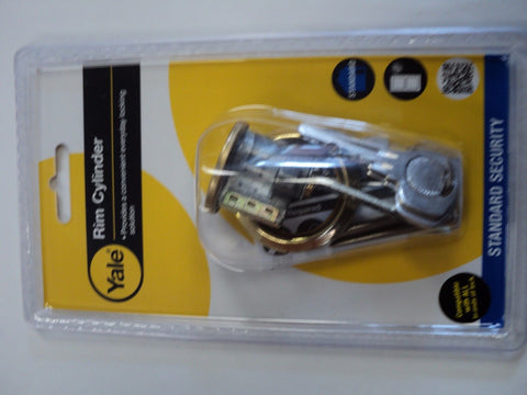 YALE REPLACEMENT RIM CYLINDER P-1109-PB POLISHED BRASS