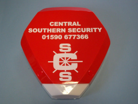 RED DECOY/DUMMY ALARM BOX ODYSSEY 3 WITH FLASHING LED
