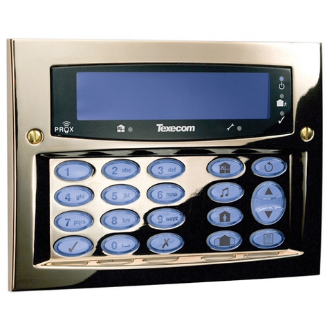 TEXECOM KEYPAD LCDLP PREMIER ELITE SMK POL BRASS DBD-0128