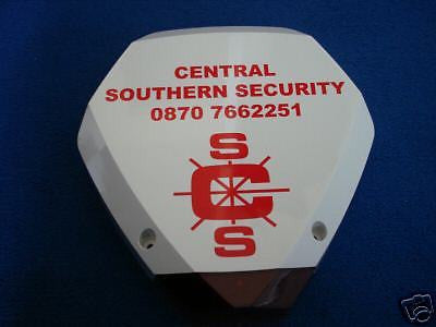 RED/WHITE EXTERNAL SOUNDER TEXECOM 3E ODYESSY BELL BOX